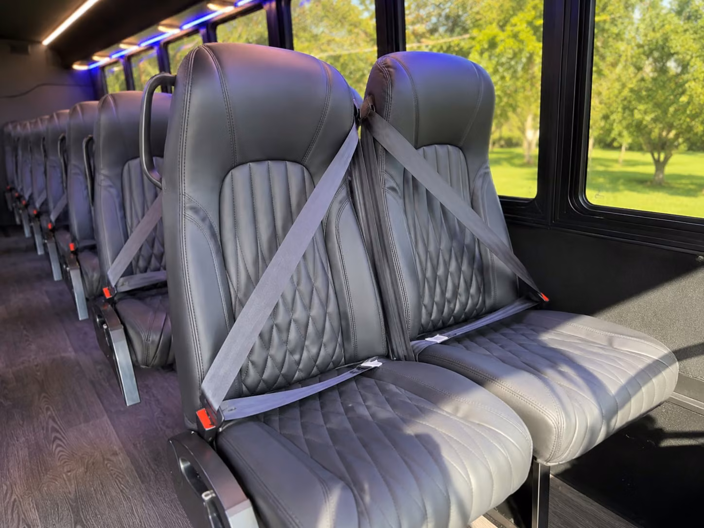 15 passenger minibus interior