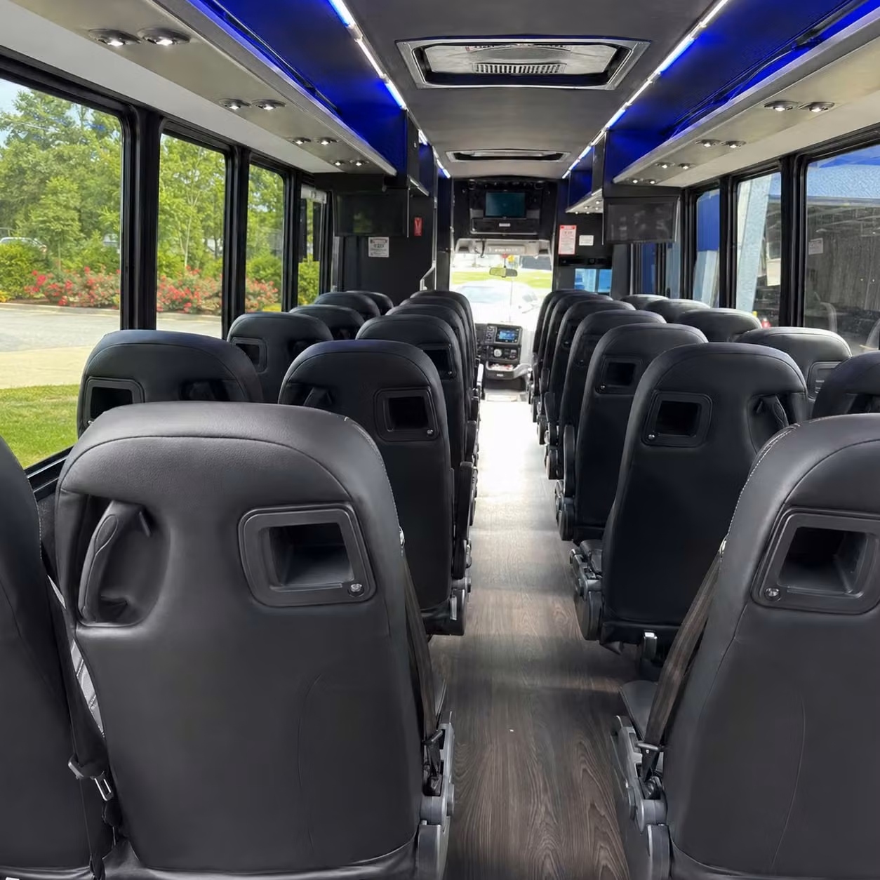 25 passenger minibus interior
