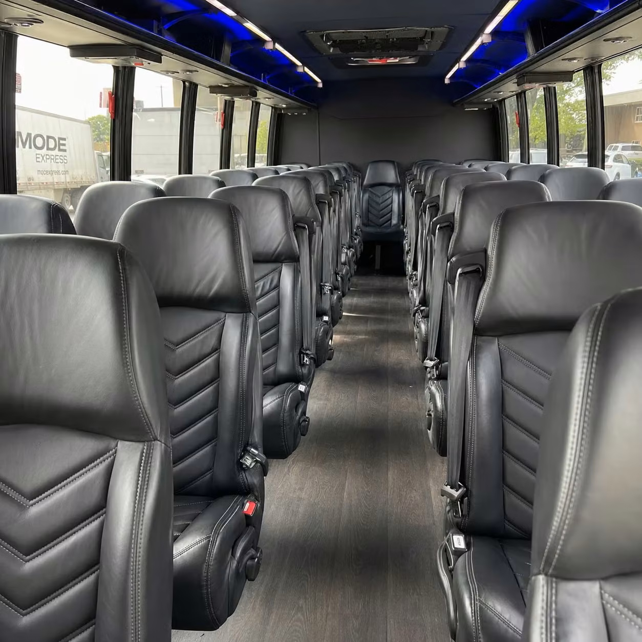 28 passenger minibus inside