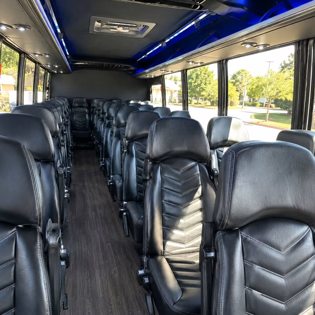 28 passenger minibus interior
