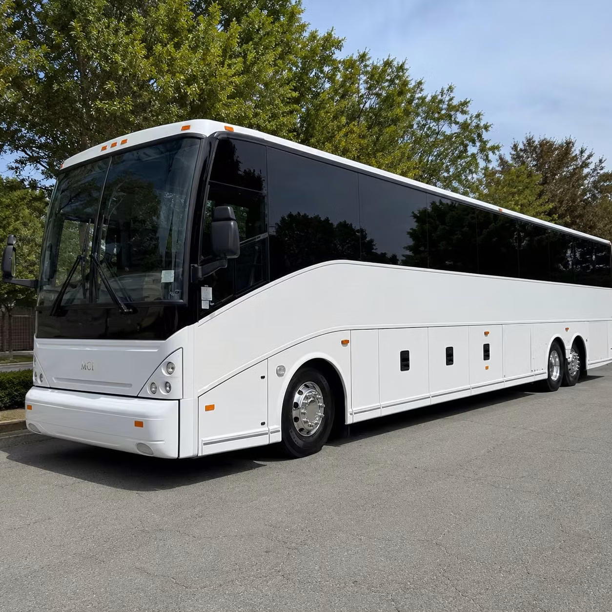 layton charter bus rental exterior