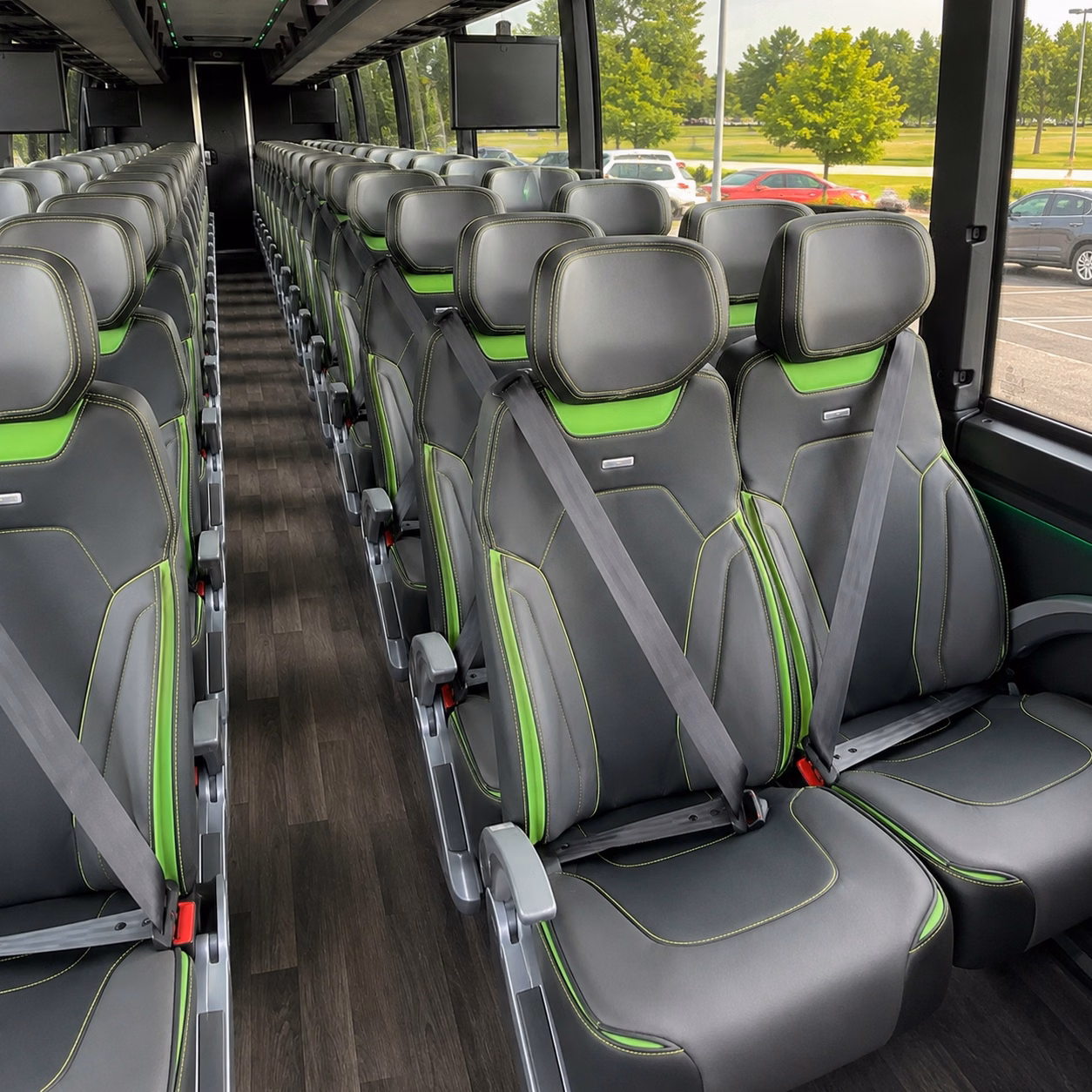 layton charter bus rental inside