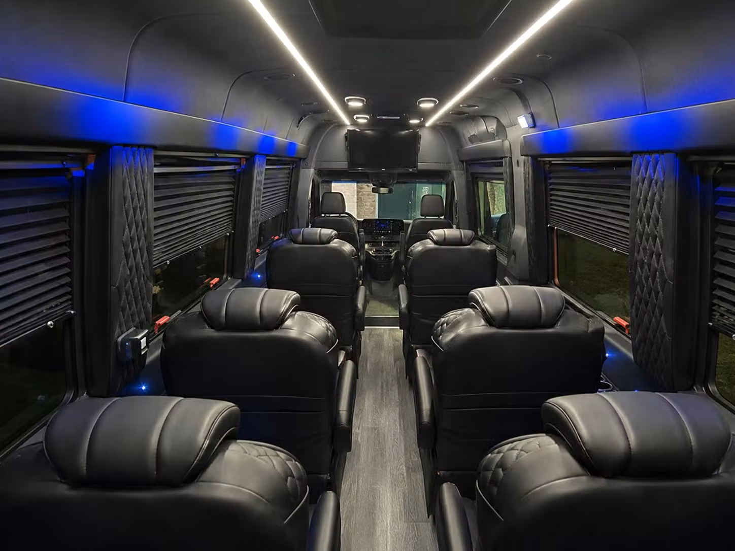 sprinter van with driver inside